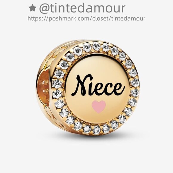 Pandora Engravable Niece Charm - Picture 1 of 2